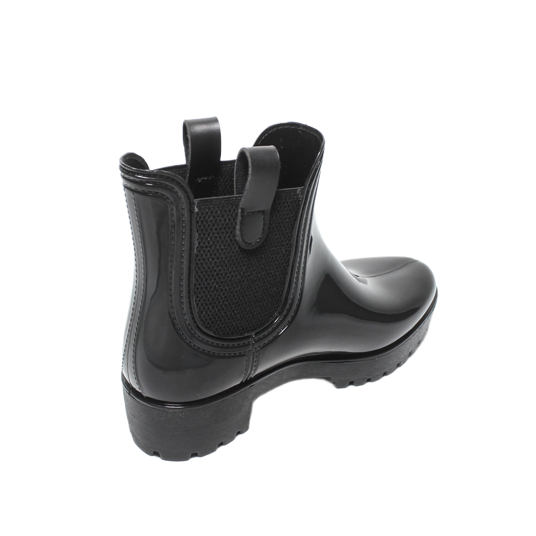 Silicone Chelsea Rain Boots – Black