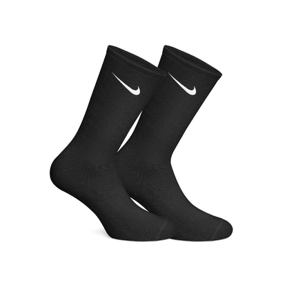 Cotton Basic Crew Socks – Black