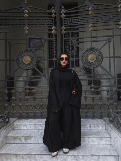 Wrap Linen Set - Black