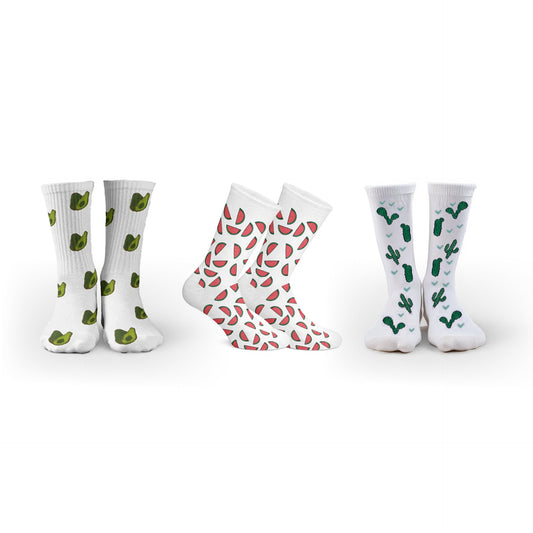 Cotton Crew Socks – Set Of 3