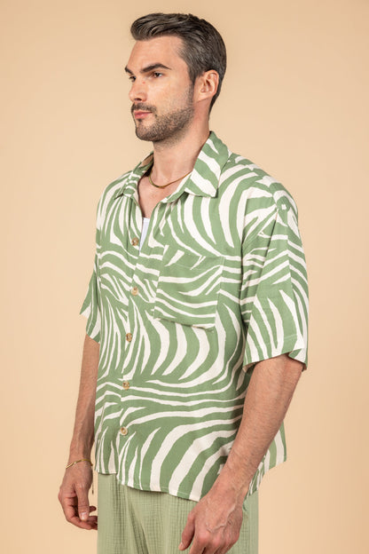 Verdant Mist Boxy Fit Shirt