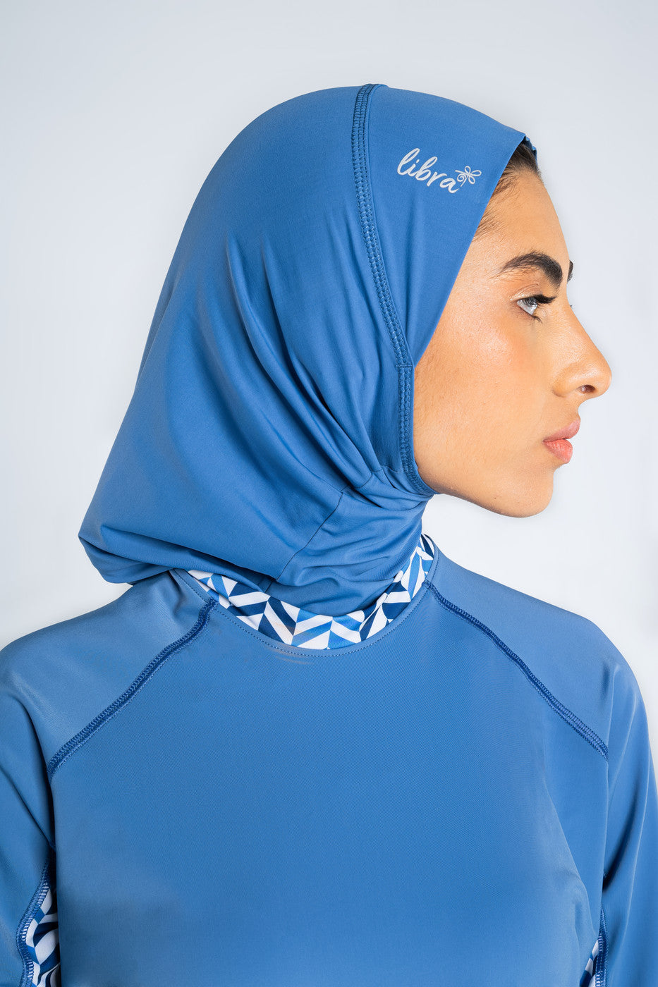 Lycra Ultra-Fit Swim Hijab - Blue