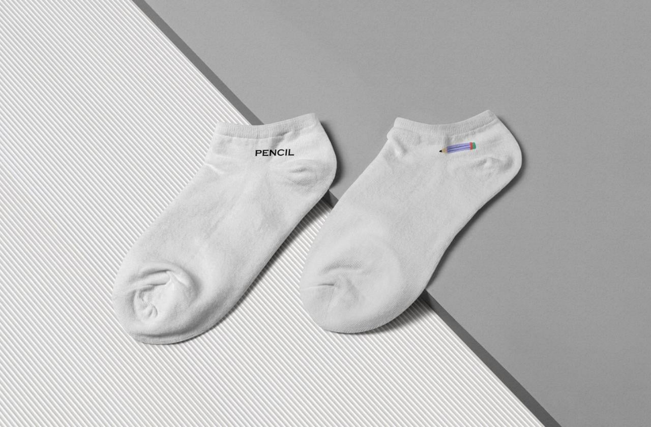 Cotton Ankle Socks - White