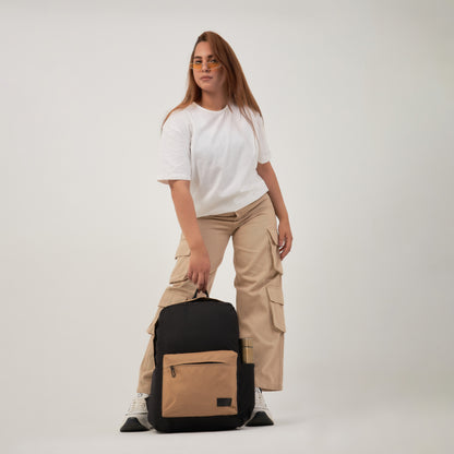 Motley backpack for unisex Beige