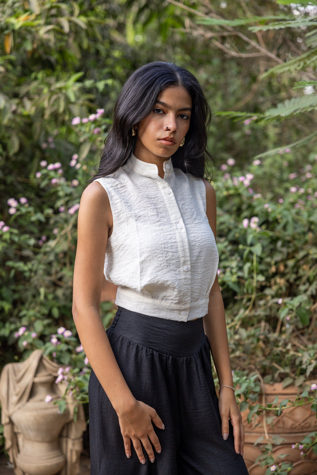 Darted Blouse Tailored Silhouette – Off White