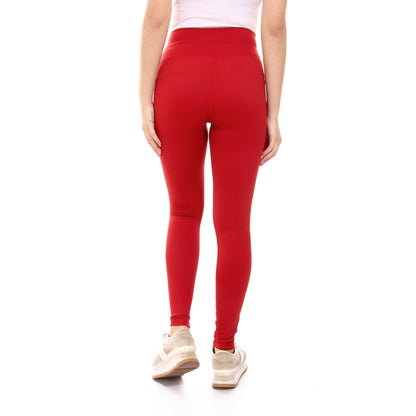 Al-Ahly Plain Sportive Stretch  legging Red