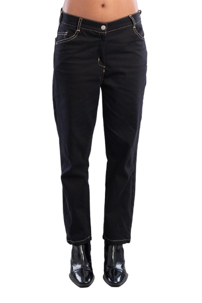 5 Pockets Gabardine Pants - Black
