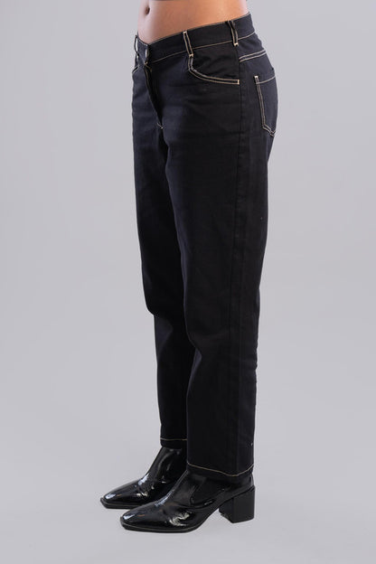 5 Pockets Gabardine Pants - Black