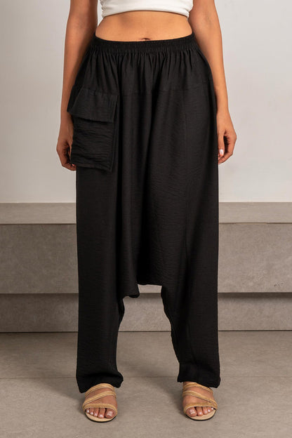 Harem Loose Pants - Black