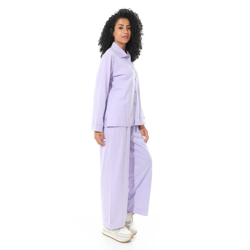 Long Sleeve S.J Pajama - Lavender
