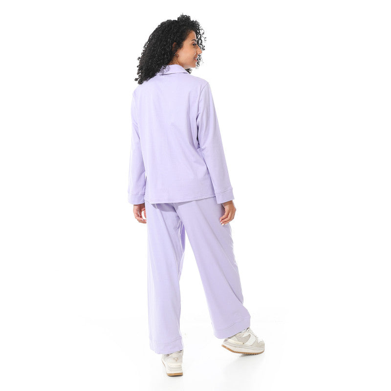 Long Sleeve S.J Pajama - Lavender