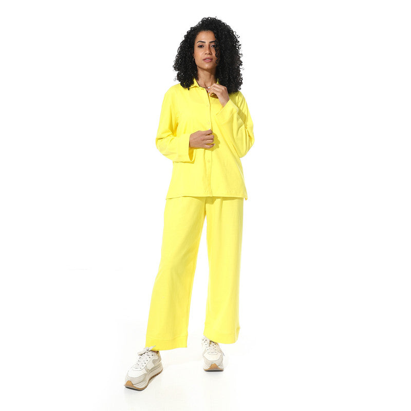 Long Sleeve S.J Pajama - Yellow