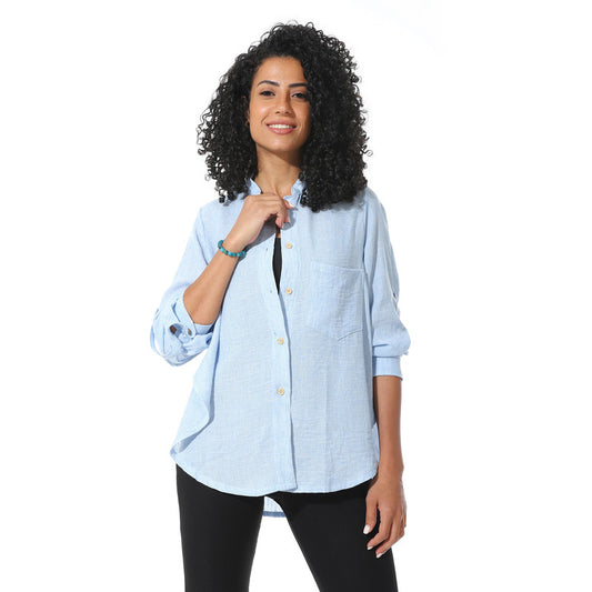 Lenin Wide Shirt - Blue