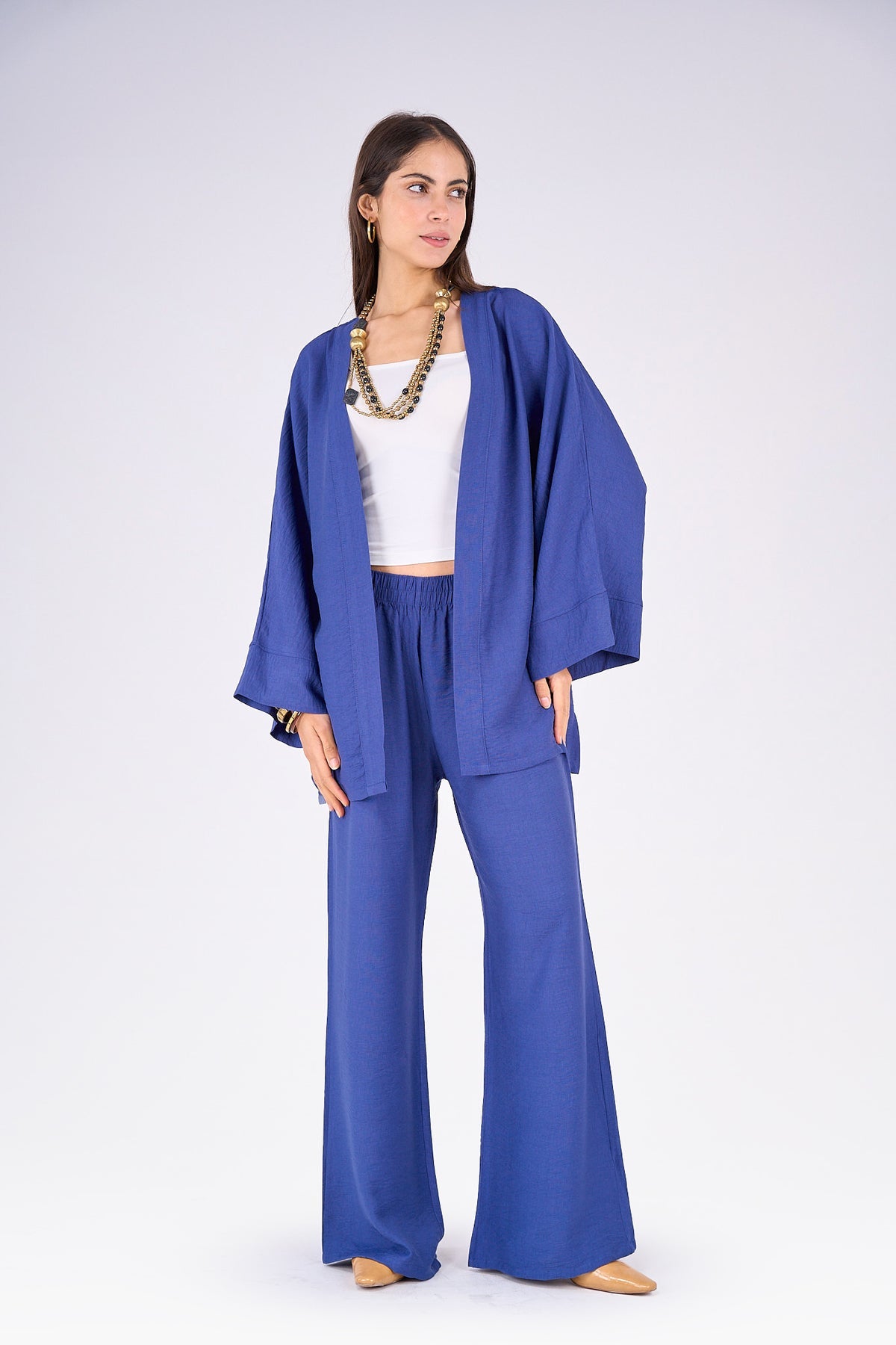 Hip Length Tencel Cardigan