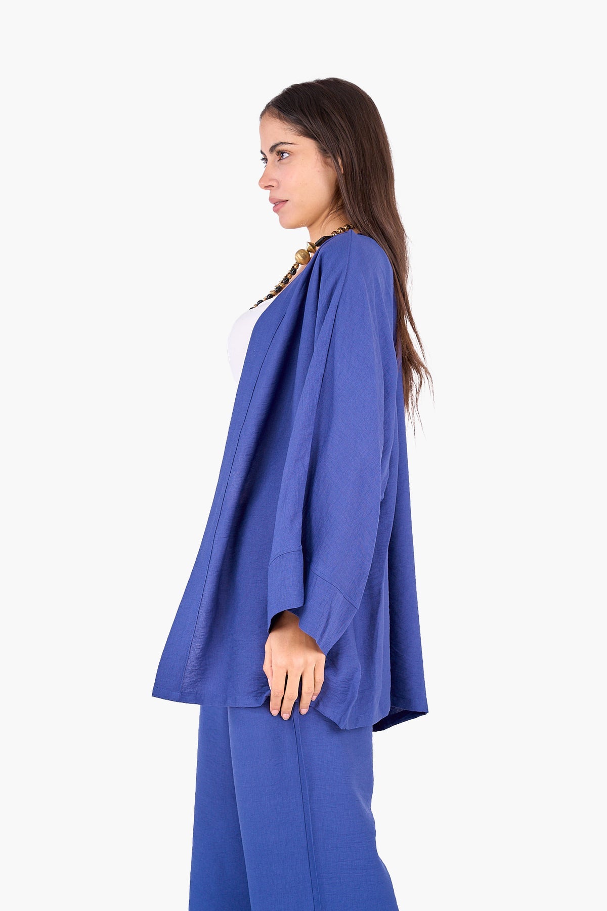 Hip Length Tencel Cardigan