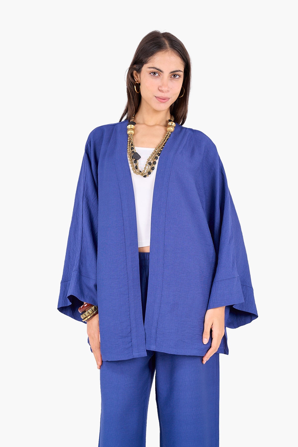 Hip Length Tencel Cardigan
