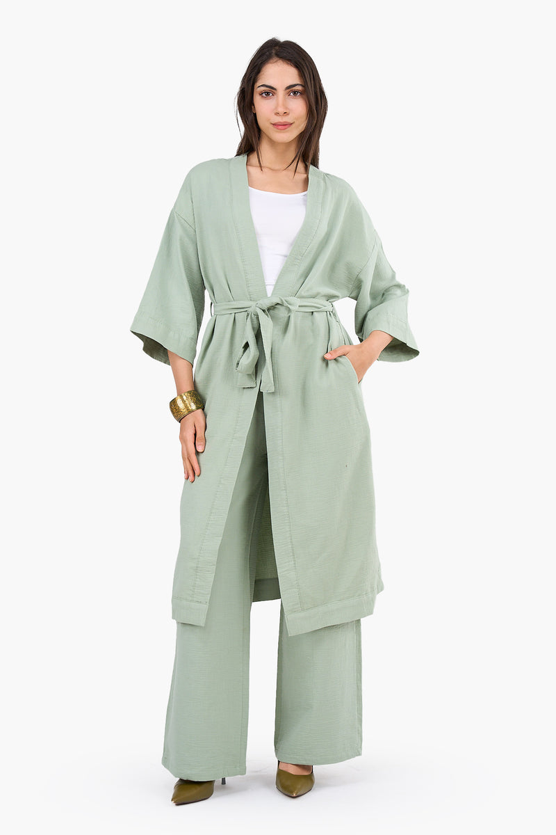 Timeless Midi-Length Kimono