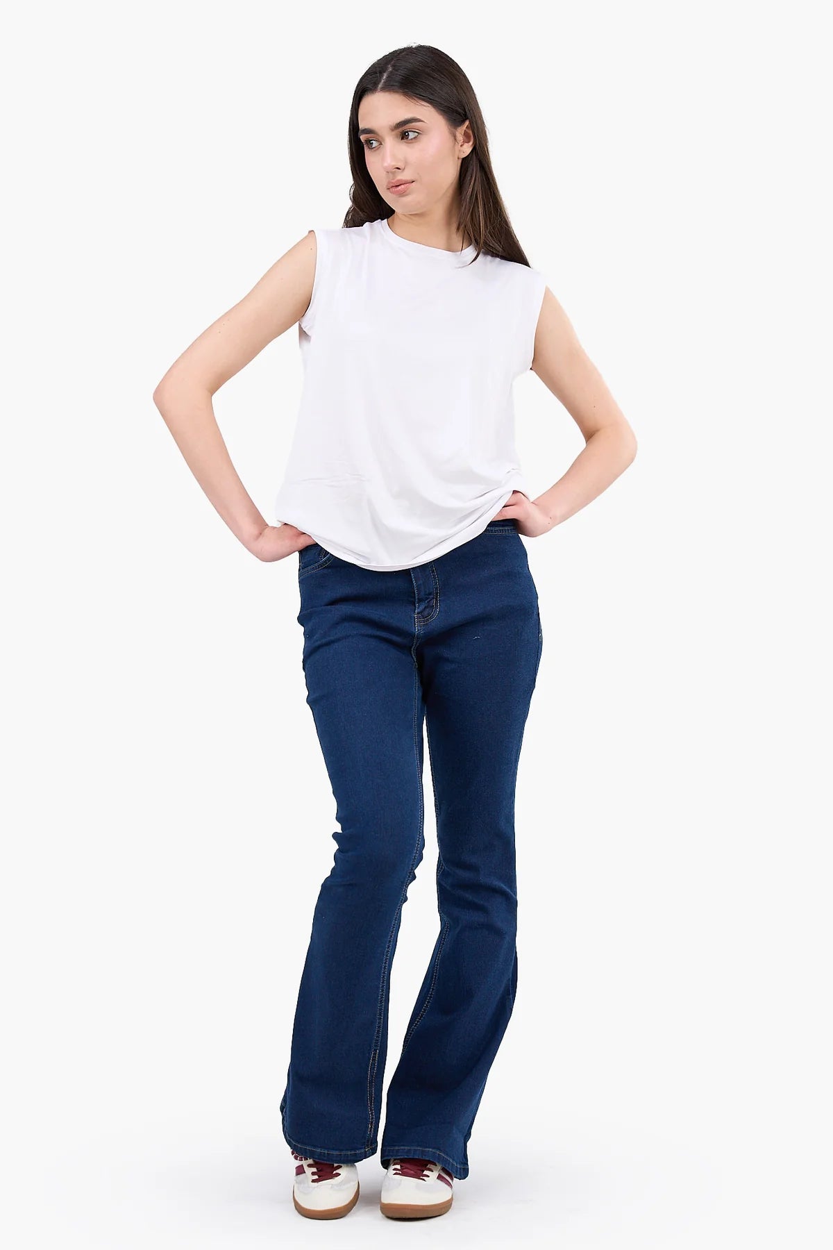 Sleeveless Viscose T-Shirt
