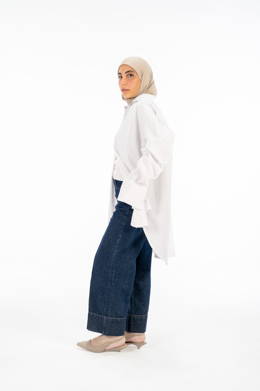 Essential Oversized Shirt - White  - AZ-OSH-WH