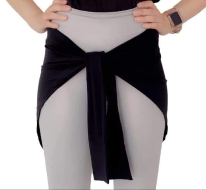 Flex Cover Active Wrap Skirt - Black