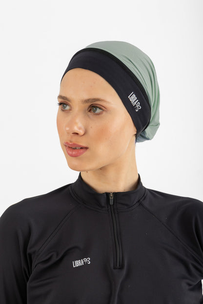 Lycra Neck free bandana - Olive Green