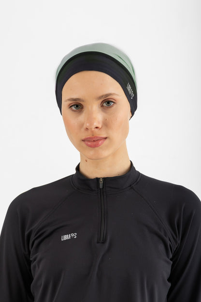 Lycra Neck free bandana - Olive Green