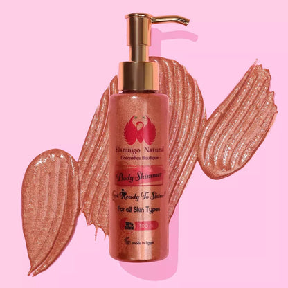 Flamingo natural Body Shimmer Lotion Warm Gold