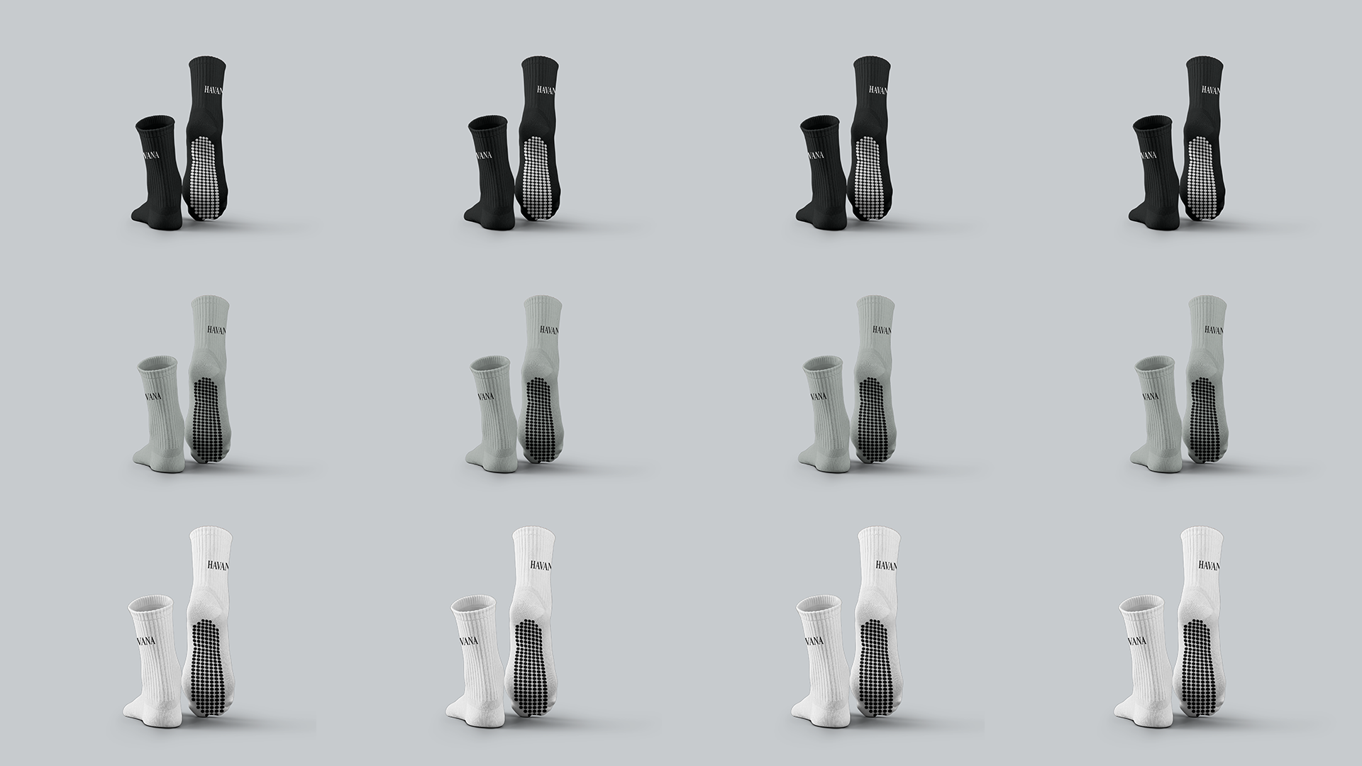 Cotton Grip Socks - Pack of 12