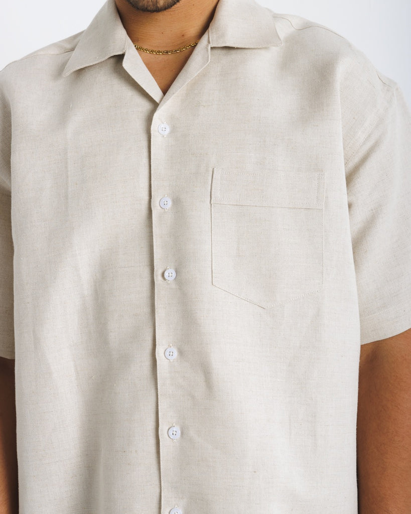 402 Beige Short Sleeve Shirts