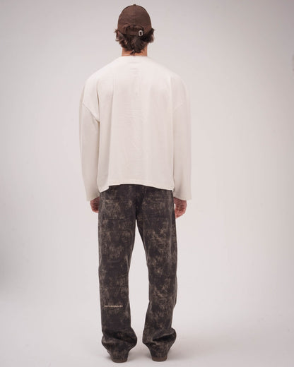Gabardine Camouflage Pants - Brown