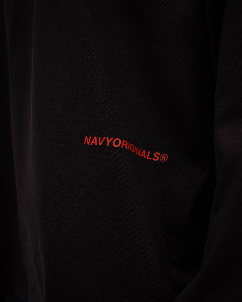 Cotton Printed Long Sleeve – Black