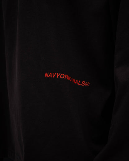 Cotton Printed Long Sleeve – Black