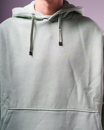 Unisex Mint Green Hoodie- 100% Cotton