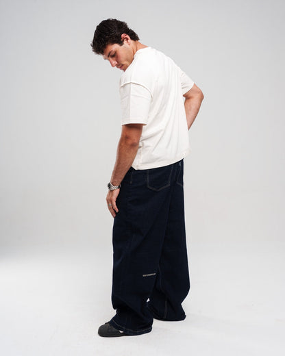 Denim Super Baggy Fit Jeans - Dark Navy