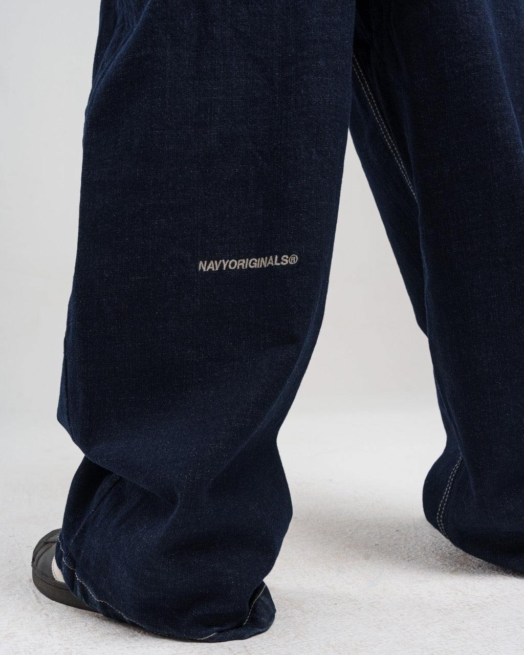 Denim Super Baggy Fit Jeans - Dark Navy