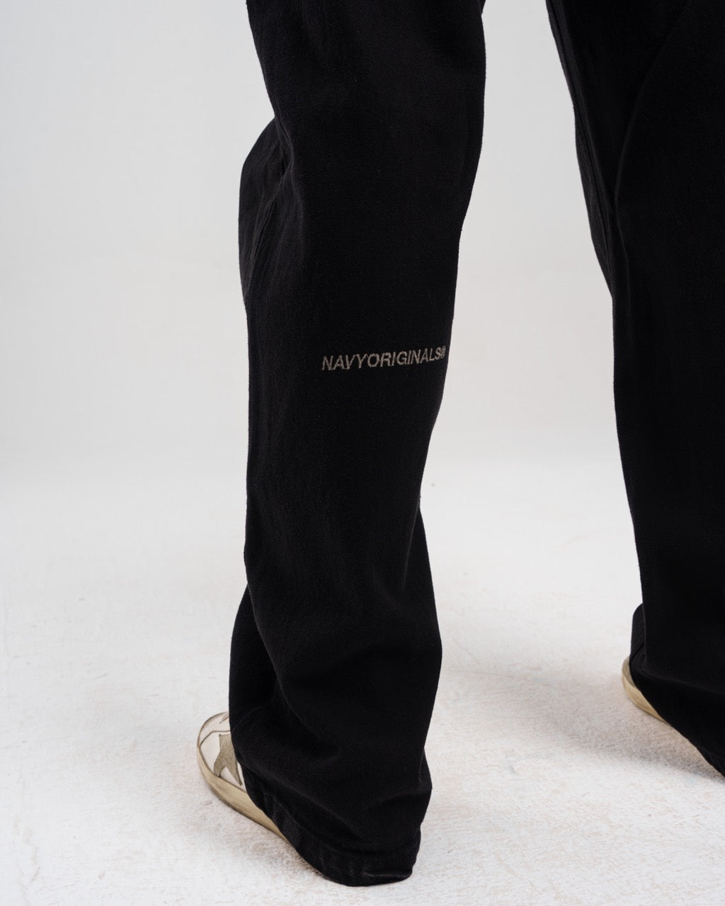 Unisex Denim Regular-Fit Pants - Black