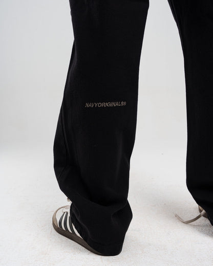 Unisex Denim Regular-Fit Pants - Black