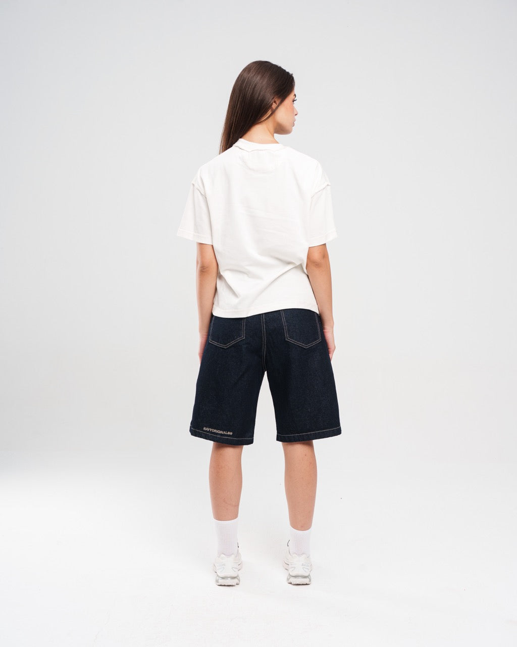 Denim Raw Shorts – Black