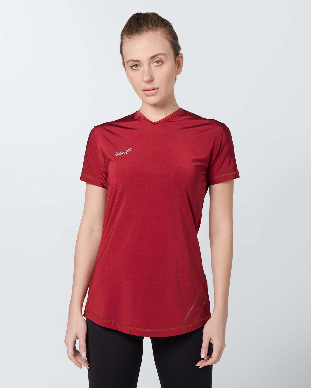Lycra Short Sleeve Lightning T-shirt - Red