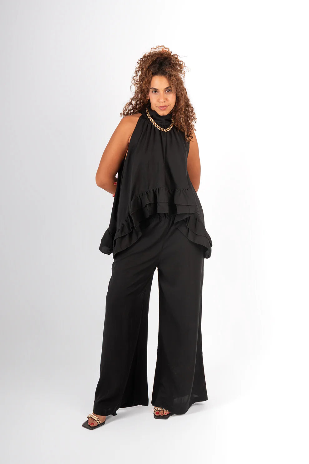 High Neckline Cocktail Set