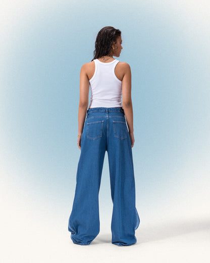 Waves Wide Leg Jeans