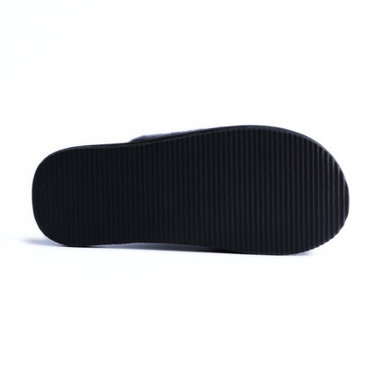 Plush Fabric Snowy Women - Black & Gray