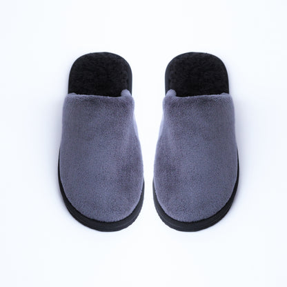 Plush Fabric Snowy Women - Black & Gray