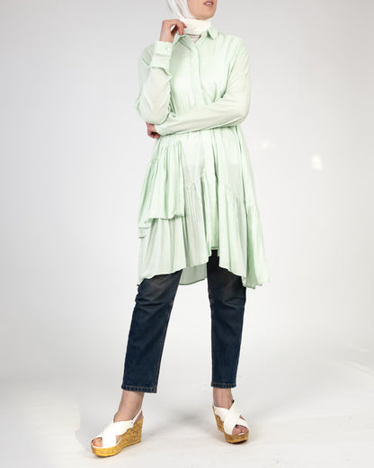 Viscose  Ruffle Shirt