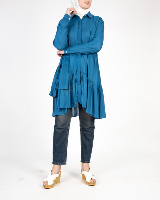 Viscose  Ruffle Shirt