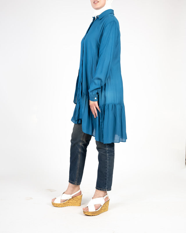 Viscose  Ruffle Shirt