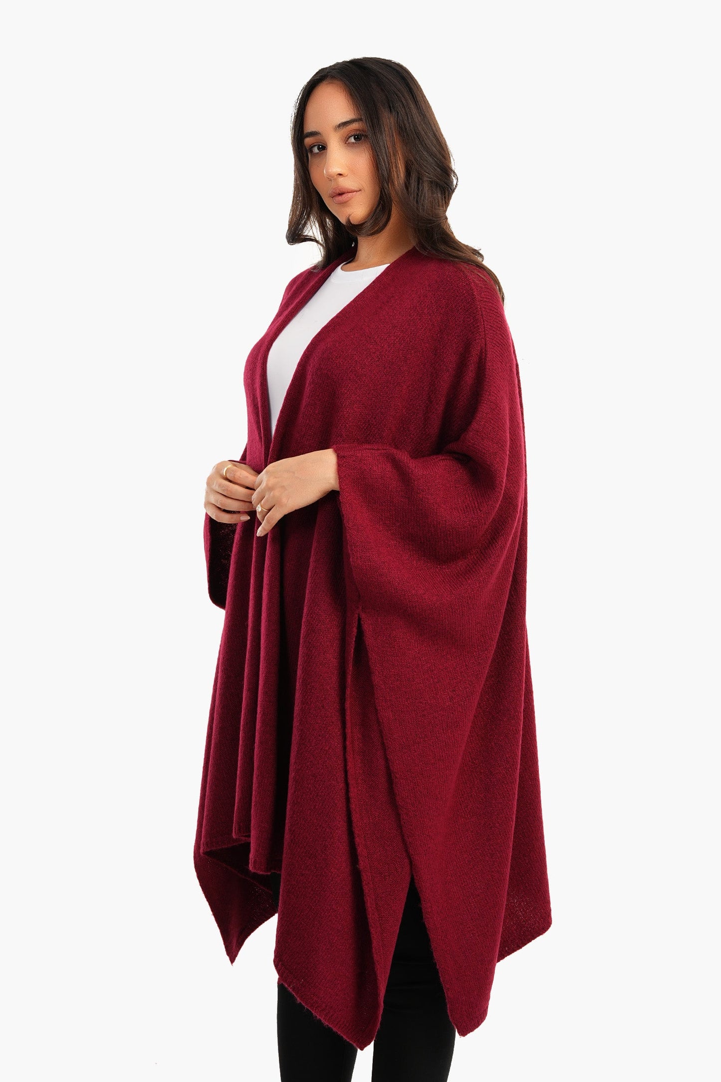 Wool Knitted Poncho