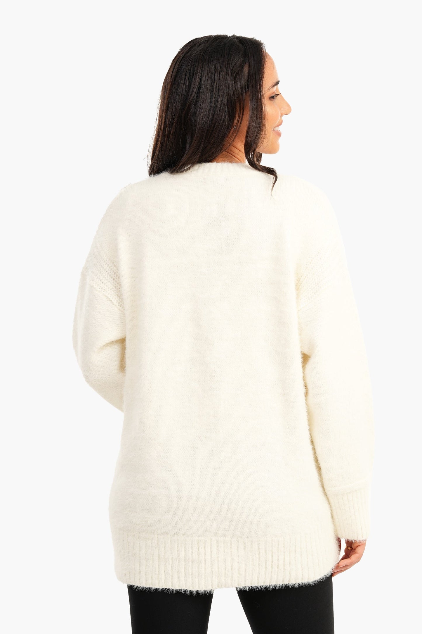 Knitted Drop Shoulder Cardigan