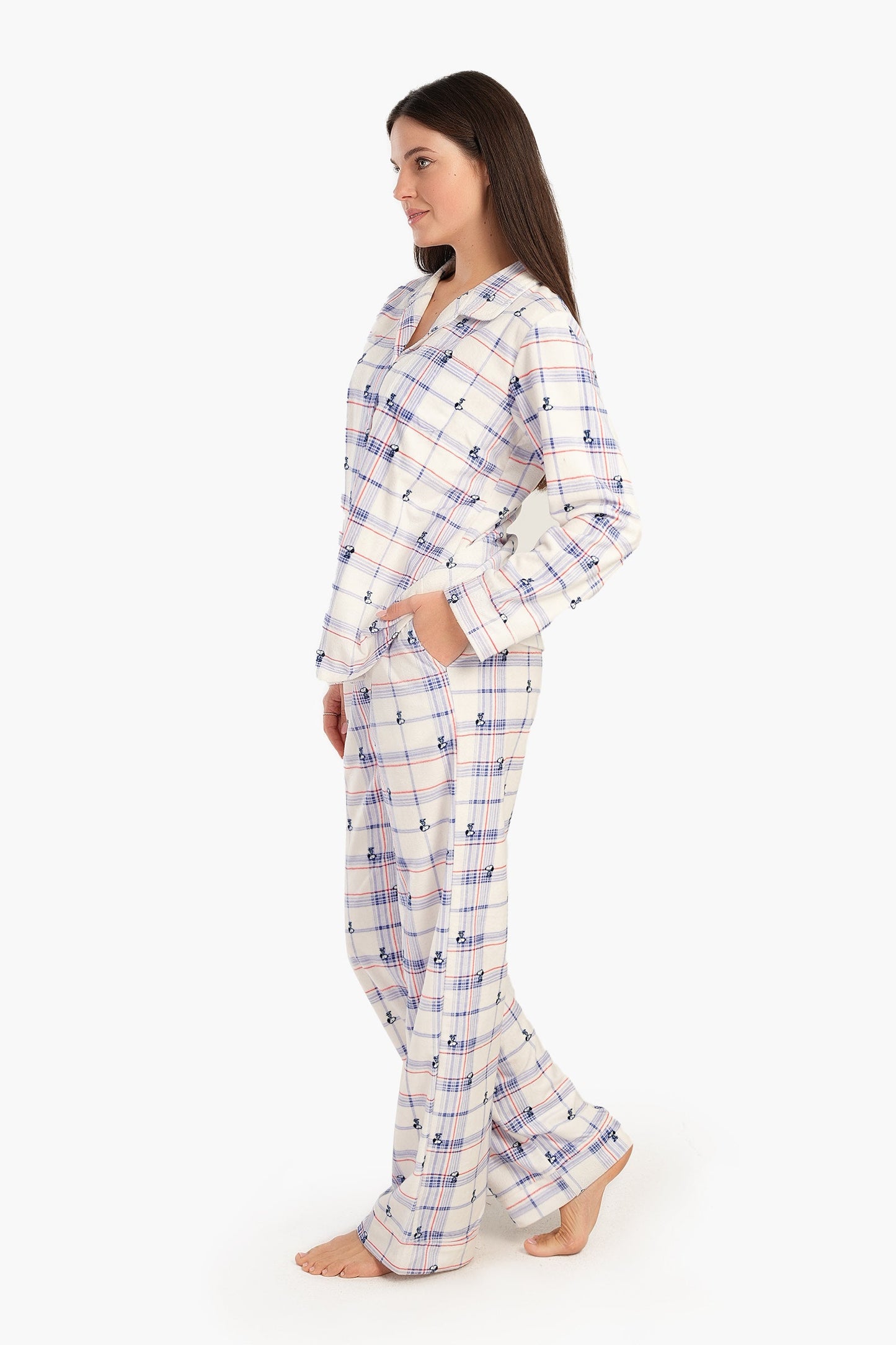 Checkered Snoopy Pyjama Set