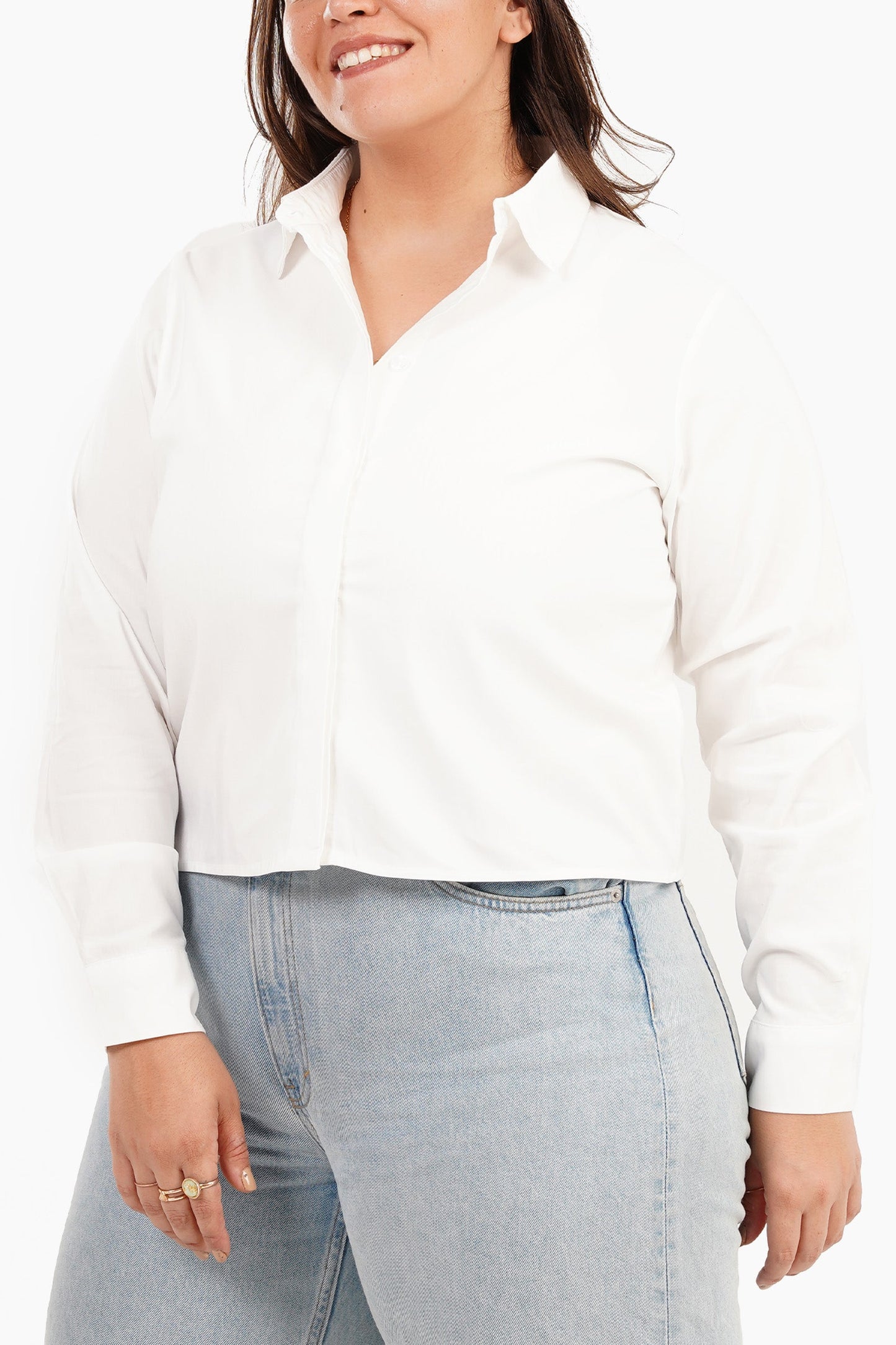 Poplin Cropped Shirt